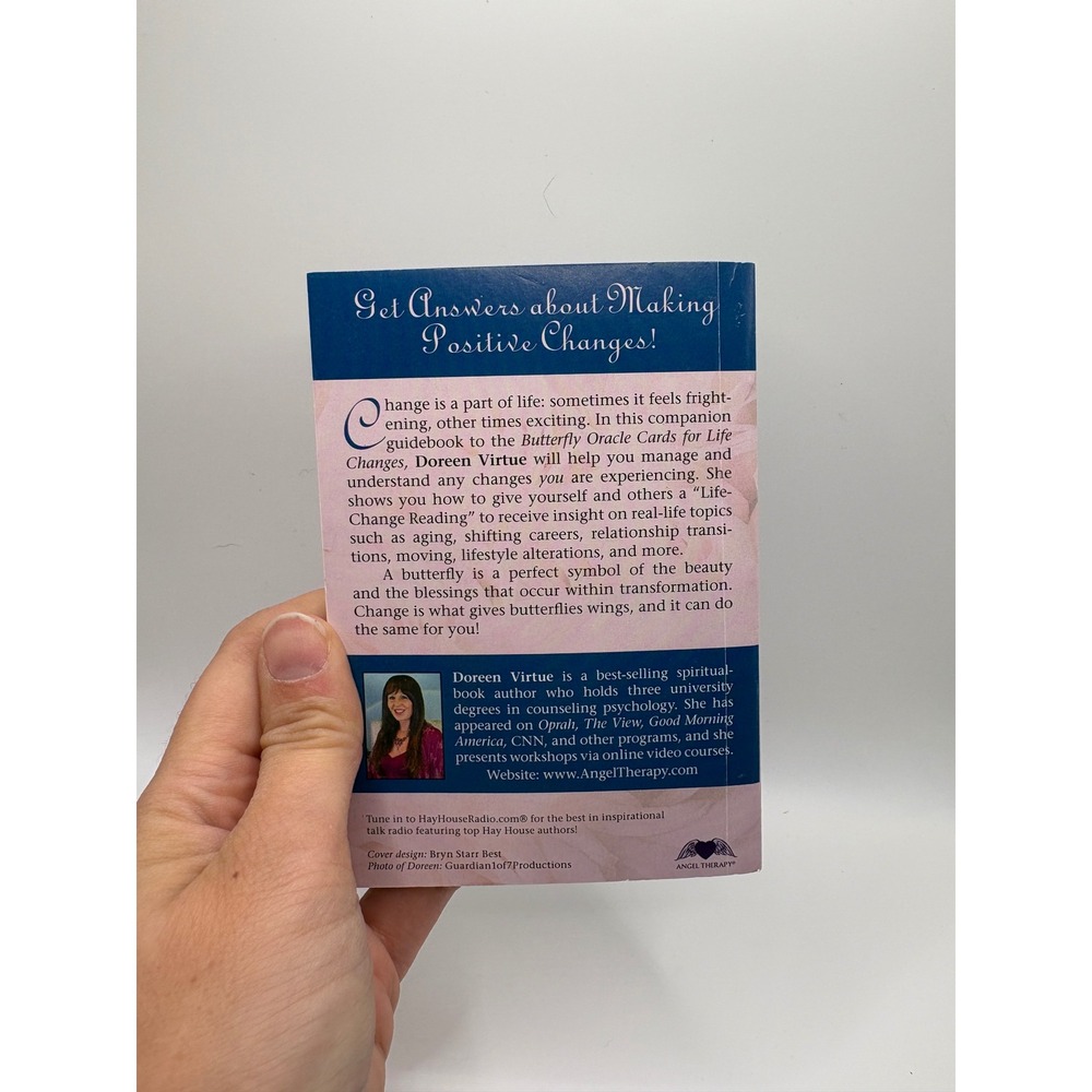 Doreen Virtue Butterfly Oracle Cards for Life Changes 44-Card Deck & Guidebook